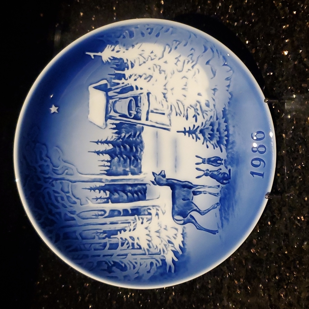 Hans Christian Anderson Christmas Wall -Plate 1986